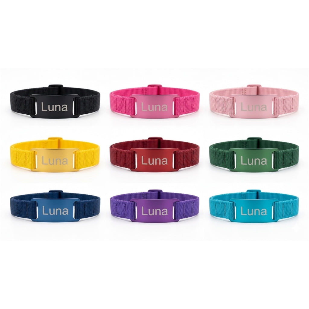 Halsband Marke Aluminium in 10 Farben -