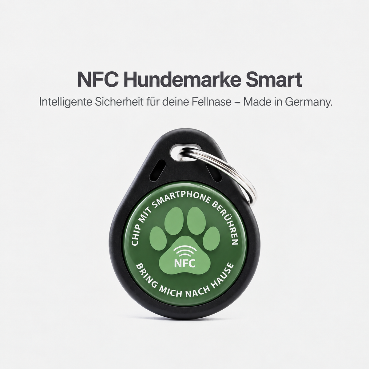 NFC Hundemarke Pro 2 Gen für Hunde – smarte personalisierte Hundemarke mit NFC-Chip und digitalem Hundeprofil