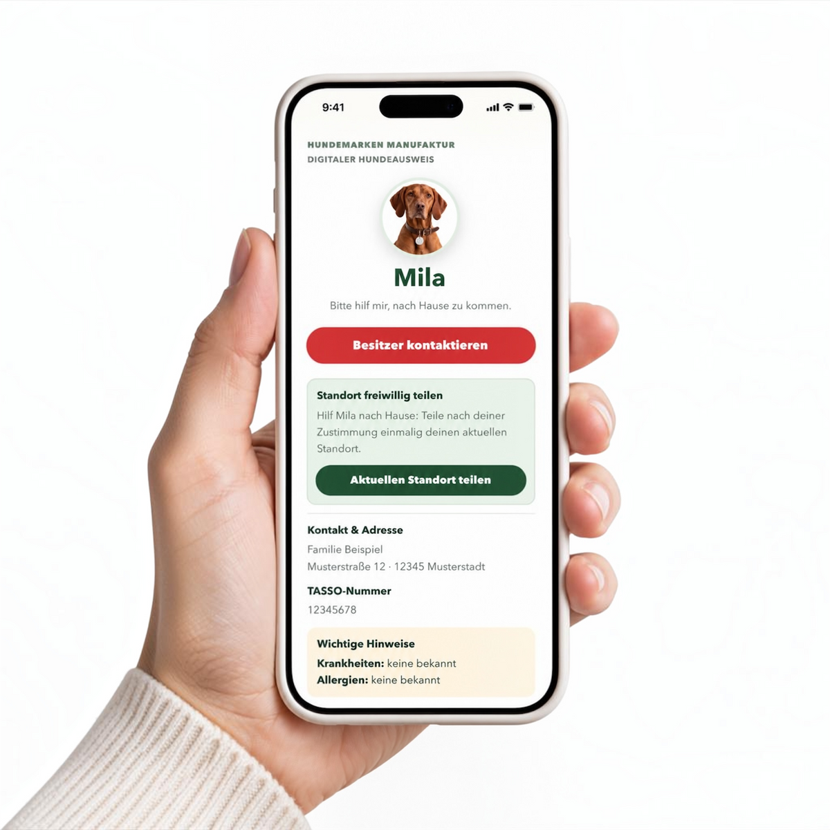 NFC-Hundemarke Pro 3